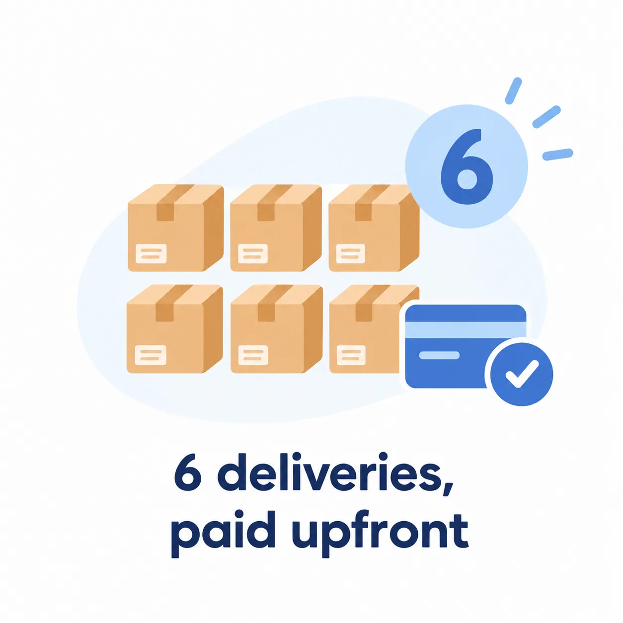6 deliveries